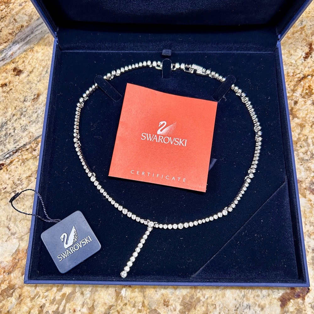 Swarovski Crystal Pendant Necklace In Box with Tag